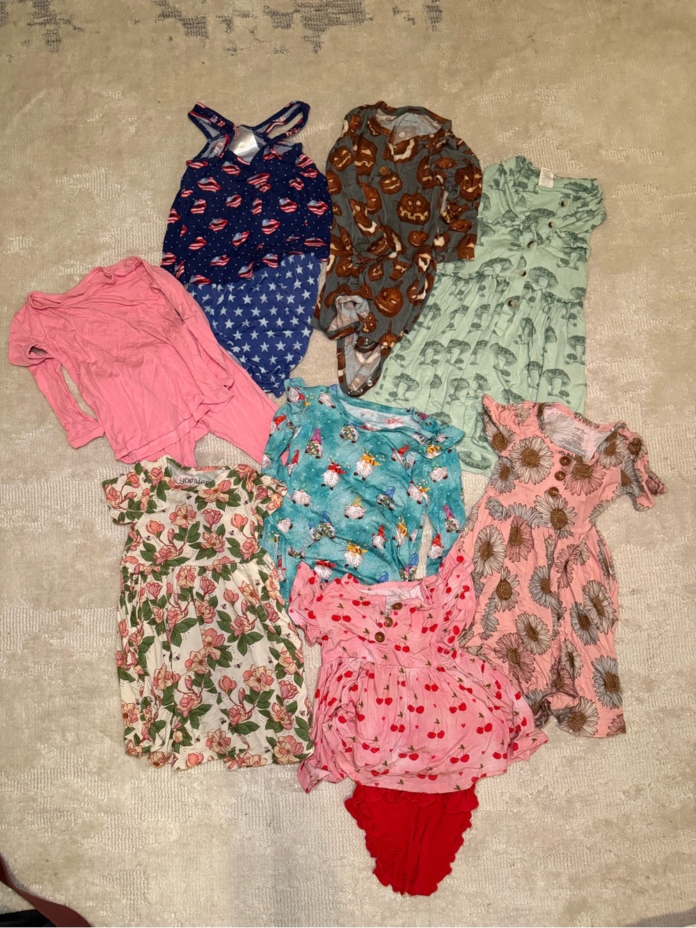 8 piece 2T Bamboo Toddler Girl Bundle